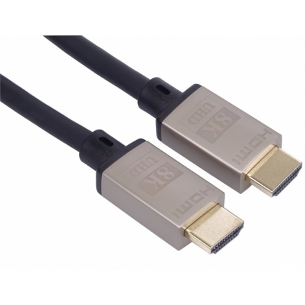 PremiumCord HDMI 2.1 High Speed + Ethernet kabel 8K@60Hz, zlacené 0,5m, kphdm21k05