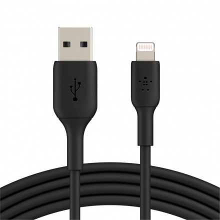 BELKIN kabel USB-A - Lightning, 1m, černý, CAA001bt1MBK