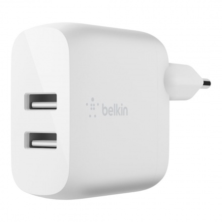 BELKIN Dual USB-A nabíječka, 12W X2, WCB002vfWH