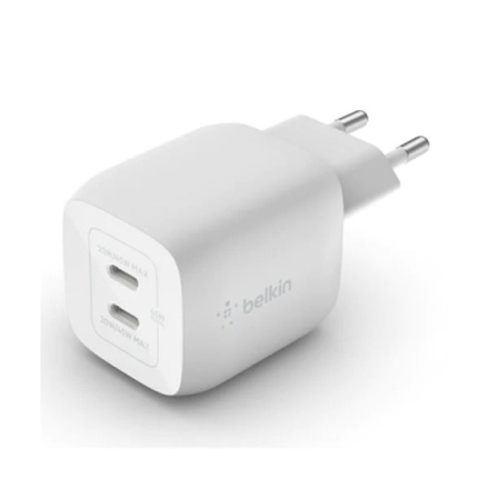 Belkin duální nabíječka 45W USB-C, WCH011vfWH