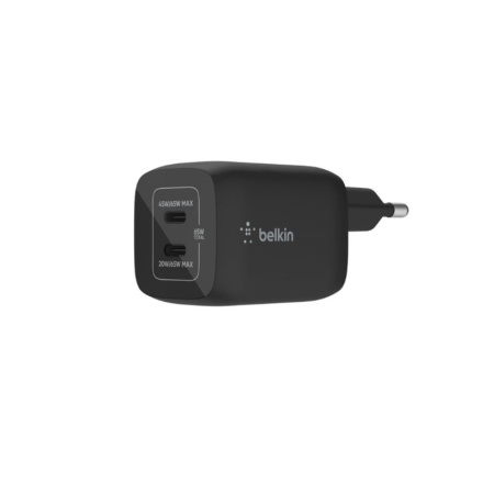 Belkin nabíječka 65W 2x USB-C, WCH013vfBK - neoriginální