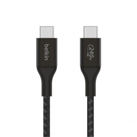 Belkin Boost charge USB-C kabel 240W, 1m, černý, CAB015bt1MBK