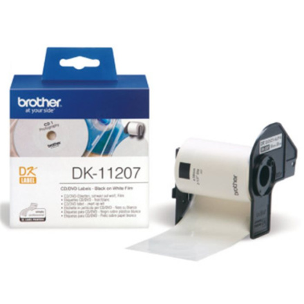 BROTHER DK-11207 (papírové / CD,DVD štítek - 100 ks), DK11207