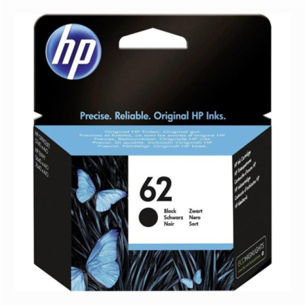 HP 62 černá inkoustová náplň, C2P04AE, C2P04AE - originální
