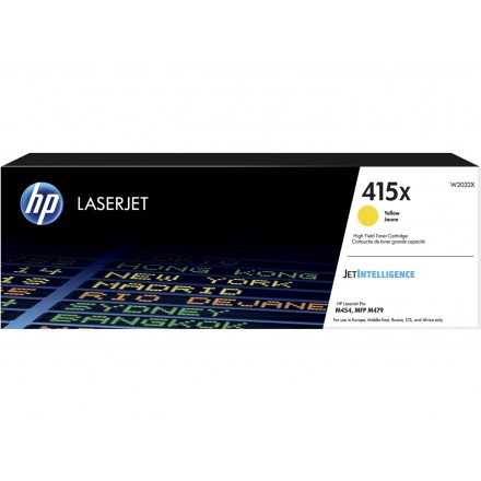 HP 415X Yellow LaserJet Toner Cartridge, W2032X, W2032X - originální