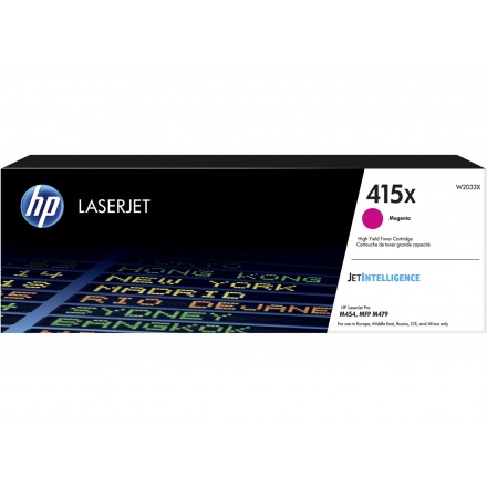 HP 415X Magenta LaserJet Toner Cartridge, W2033X, W2033X - originální