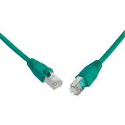 SOLARIX patch kabel CAT5E UTP PVC 2m zelený snag-proof, 28351209