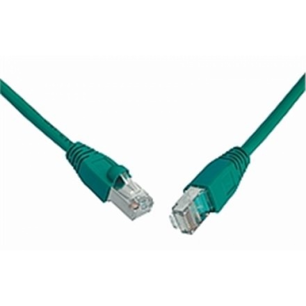 SOLARIX patch kabel CAT5E SFTP PVC 1m zelený snag-proof, 28450109