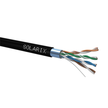 Instalační kabel Solarix CAT5E FTP PE Fca venkovní 100m/box SXKD-5E-FTP-PE, 27724192