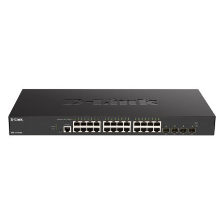 D-Link DXS-1210-28T 24 x 10G Base-T ports + 4 x 10G/25G SFP28 ports Smart Managed Switch, DXS-1210-28T