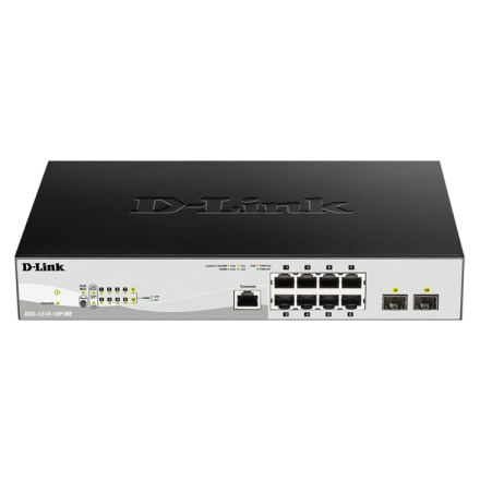 D-Link DGS-1210-10P/ME/E 8x 1G PoE, 2x 1G SFP Metro Ethernet Managed Switch, DGS-1210-10P/ME/E