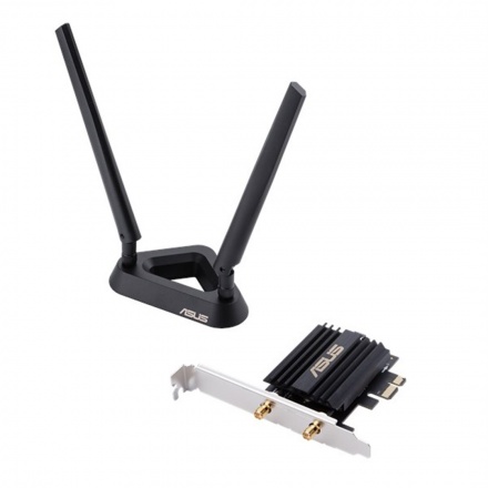 ASUS PCE-AX58BT - Dualband WLAN PCI-E, Wi-Fi 6 (802.11ax) AX3000 Dual-Band, MU-MIMO, 90IG0610-MO0R00