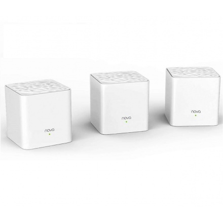 Tenda Nova MW3 (3-pack) WiFi AC1200 Mesh system Dual Band, 2x LAN/WAN, MU-MIMO, SMART aplikace, MW3(3-pack)
