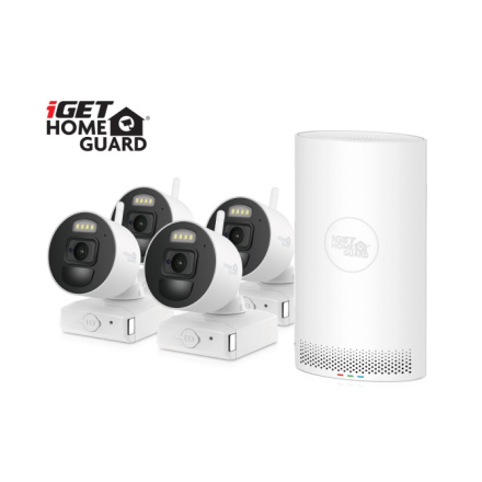 iGET HGNVK88004P v2023 - bateriový bezdrátový Wi-Fi set FullHD 1080p, 8CH NVR + 4x FullHD kamera, HGNVK88004P v2023