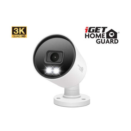 iGET HGPRO858 - CCTV 3K kamera, SMART detekce, IP66, zvuk, IR noční přísvit 40m, LED přísvit 30m, HGPRO858