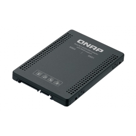 QNAP adaptér QDA-A2MAR (2x M.2 SSD SATA sloty v 2,5" SATA rámečku), QDA-A2MAR
