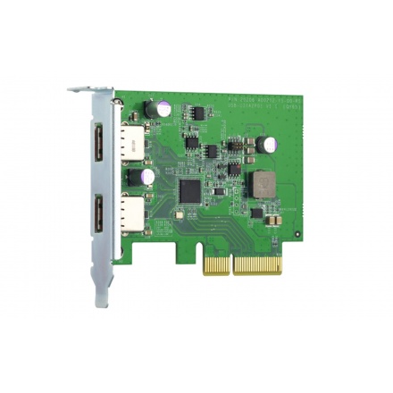 QNAP QXP-10G2U3A - Dvouportová USB 3.2 Gen2 10Gb PCIe rozšiřující karta pro NAS a PC, QXP-10G2U3A