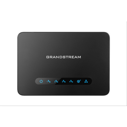 Grandstream HT814 (ATA), 4x FXS, 2 SIP profily, 1x Gbit LAN, NAT router, 3-cestná konf., HT814