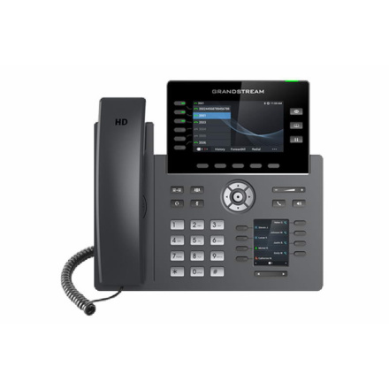 Grandstream GRP2616 SIP telefon, 2xdisplej, 4.3" a 2.4", 6 SIP účty, 24 pr.tl.,2x1Gb, WiFi, BT, USB, GRP2616