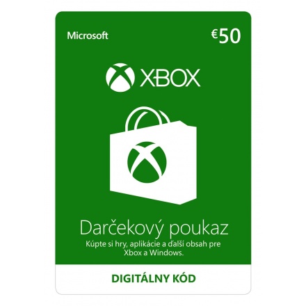 MICROSOFT ESD XBOX - Dárková karta Xbox 50 EUR, K4W-02563