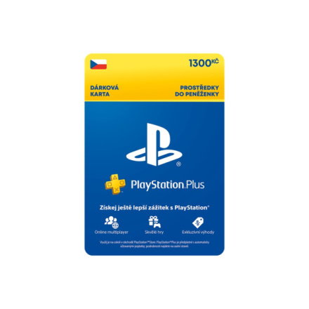 SONY ESD ESD CZ - PlayStation Store el. peněženka - 1300 Kč, SCEE-CZ-00130000