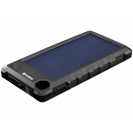 Sandberg Outdoor Solar Powerbank 10000 mAh, solární nabíječka, černá, 420-53