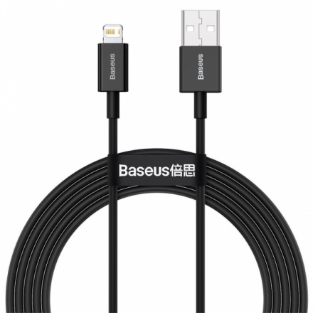Baseus CALYS-A01 Superior Fast Charging Datový Kabel USB to Lightning 2.4A 1m Black, 6953156205406