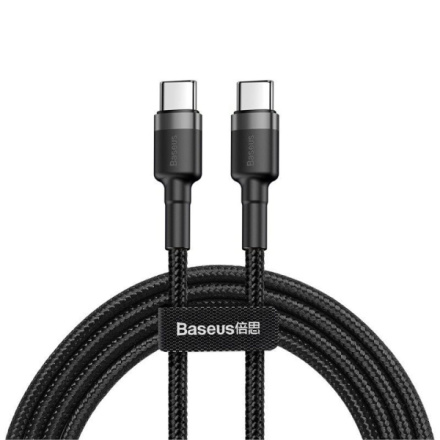Baseus CATKLF-GG1 Cafule Kabel USB-C 60W 1m Gray/Black, 6953156285200