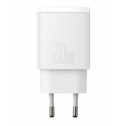 Baseus CCXJ-B02 Compact Quick Nabíječka USB/USB-C 20W White, 6953156207240