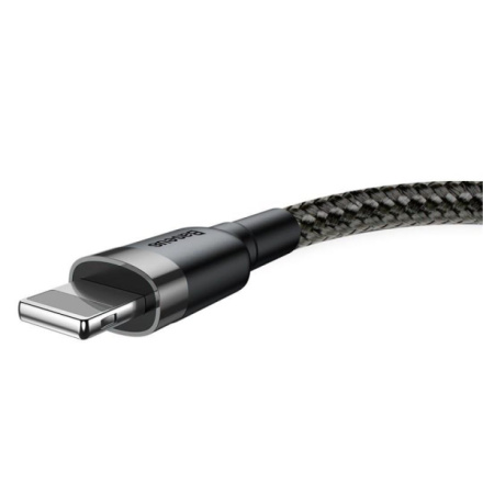 Baseus datový kabel Cafule Lightning 0,5m 2,4A šedo-černý, 6953156274938