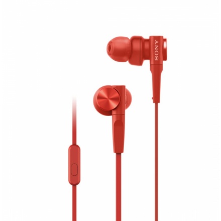 SONY sluchátka MDR-XB55AP, červená, MDRXB55APR.CE7