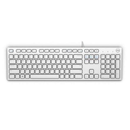 Dell klávesnice, multimediální KB216, GER bílá, 580-ADHW