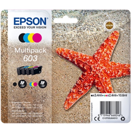 Epson multipack 4-colours 603, C13T03U64010 - originální