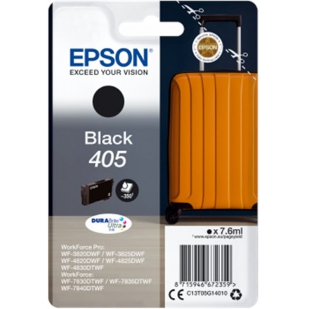Epson Singlepack Black 405 DURABrite Ultra Ink, C13T05G14010 - originální