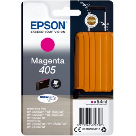 Epson Singlepack Magenta 405 DURABrite Ultra Ink, C13T05G34010 - originální
