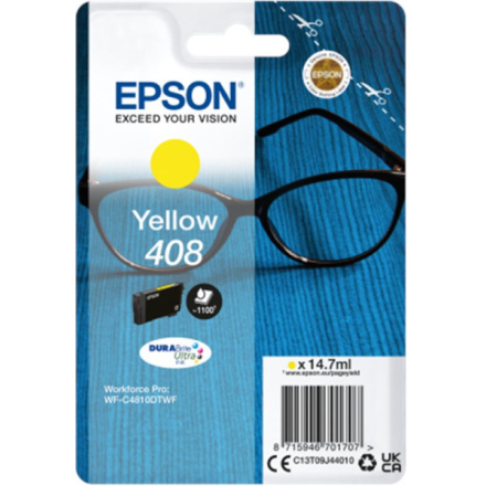 EPSON Singlepack Yellow 408 DURABrite Ultra Ink, C13T09J44010 - originální
