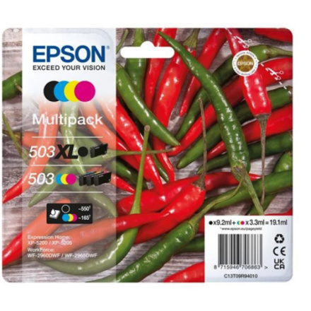 EPSON Multipack 4-colours 503XL Black/Standard CMY, C13T09R94020 - originální