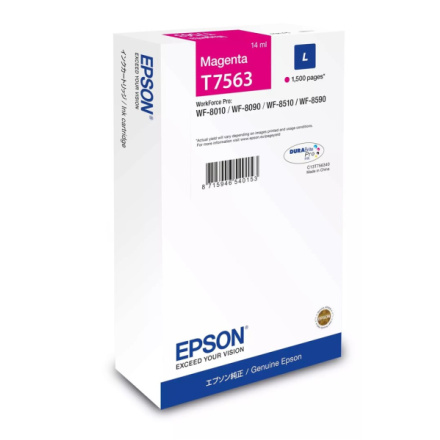 Epson Ink cartridge Magenta DURABrite Pro, size L, C13T75634N - originální