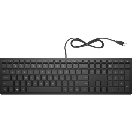 HP Pavilion Keyboard 300/Drátová USB/UK-Layout/Černá, 4CE96AA#ABB