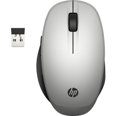 HP wireless mouse/dual-mode/silver, 6CR72AA#ABB