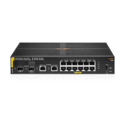 HP Enterprise Aruba 6100 12G CL4 2SFP+ 139W Switch, JL679A#ABB