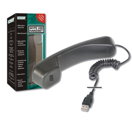 ATEN DIGITUS USB telefonní set/sluchátko pro Skype/ICQ/, DA-70772