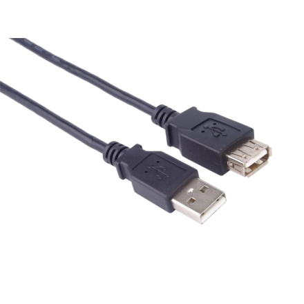 ATEN USB 2.0 kabel prodlužovací, A-A, 1m černá, kupaa1bk
