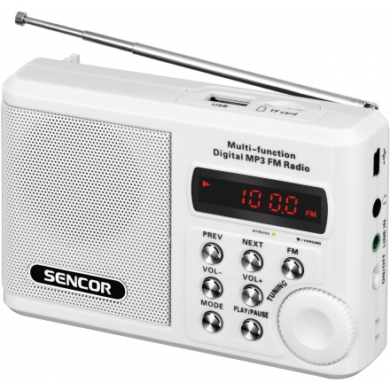 SRD 215 W RÁDIO S USB/MP3 SENCOR