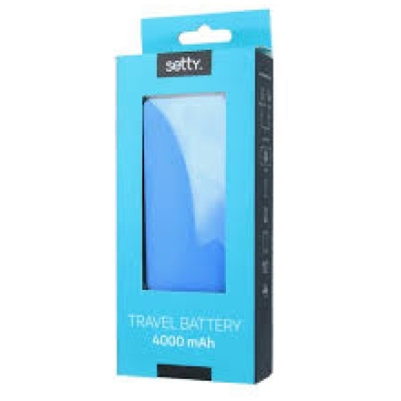 Power banka Setty 4000mAh modrá 42548