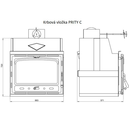 Krbová vložka PRITY C, 154