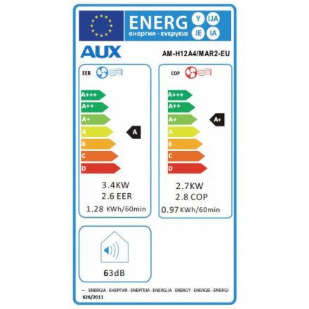 Mobilní klimatizace AUX AM-H12A4/MAR2-EU, 965