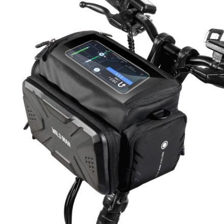 Bicycle holder / on wheel bag with touch screen with zipper WILDMAN GS6 4L 4 "- 7" 444044