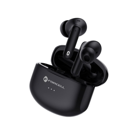 FORCELL F-AUDIO wireless earphones TWS Clear Sound black 593766