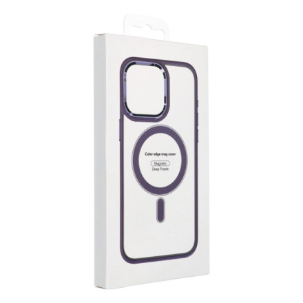 Color Edge Mag Cover case compatible with MagSafe for IPHONE 15 PRO MAX deep purple 593894